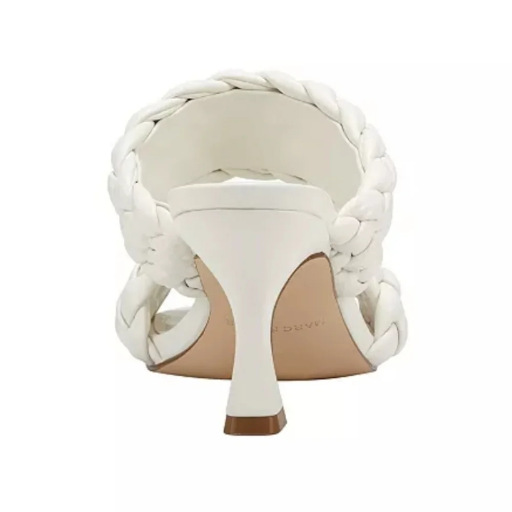 Marc Fisher Toree Heel Sandals Cream -9 - Picture 3 of 9